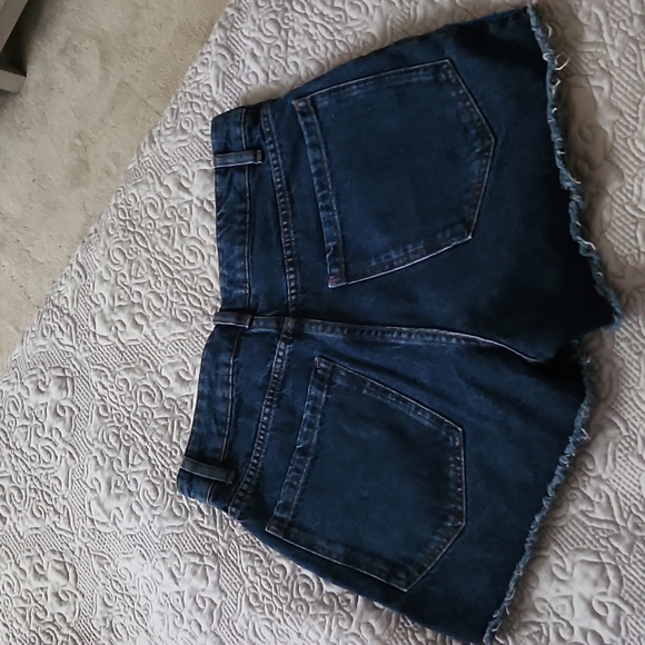 Farm Rio x Anthro Quilted Jean Shorts - Picture 4 of 5